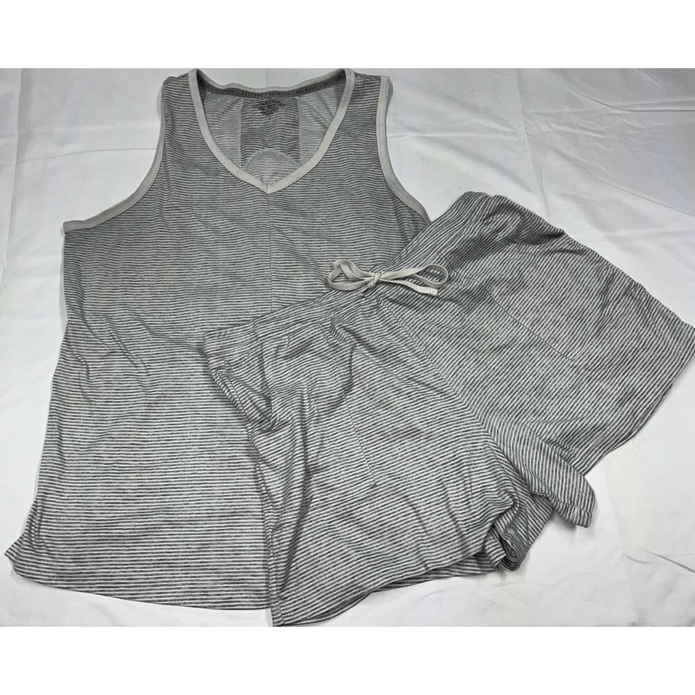 Cuddl Duds 2 Piece Pajama Set L